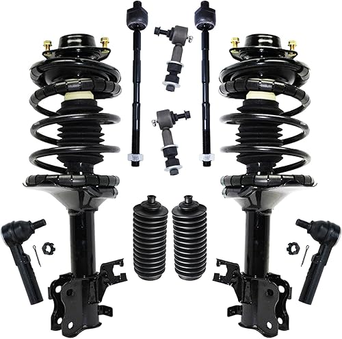 Miniatura 154 de Detroit Axle - Kit de puntales delanteros de 6 piezas para Chevrolet Aveo Aveo5 Pontiac G3 Wave, barra estabilizadora, varillas de acoplamiento