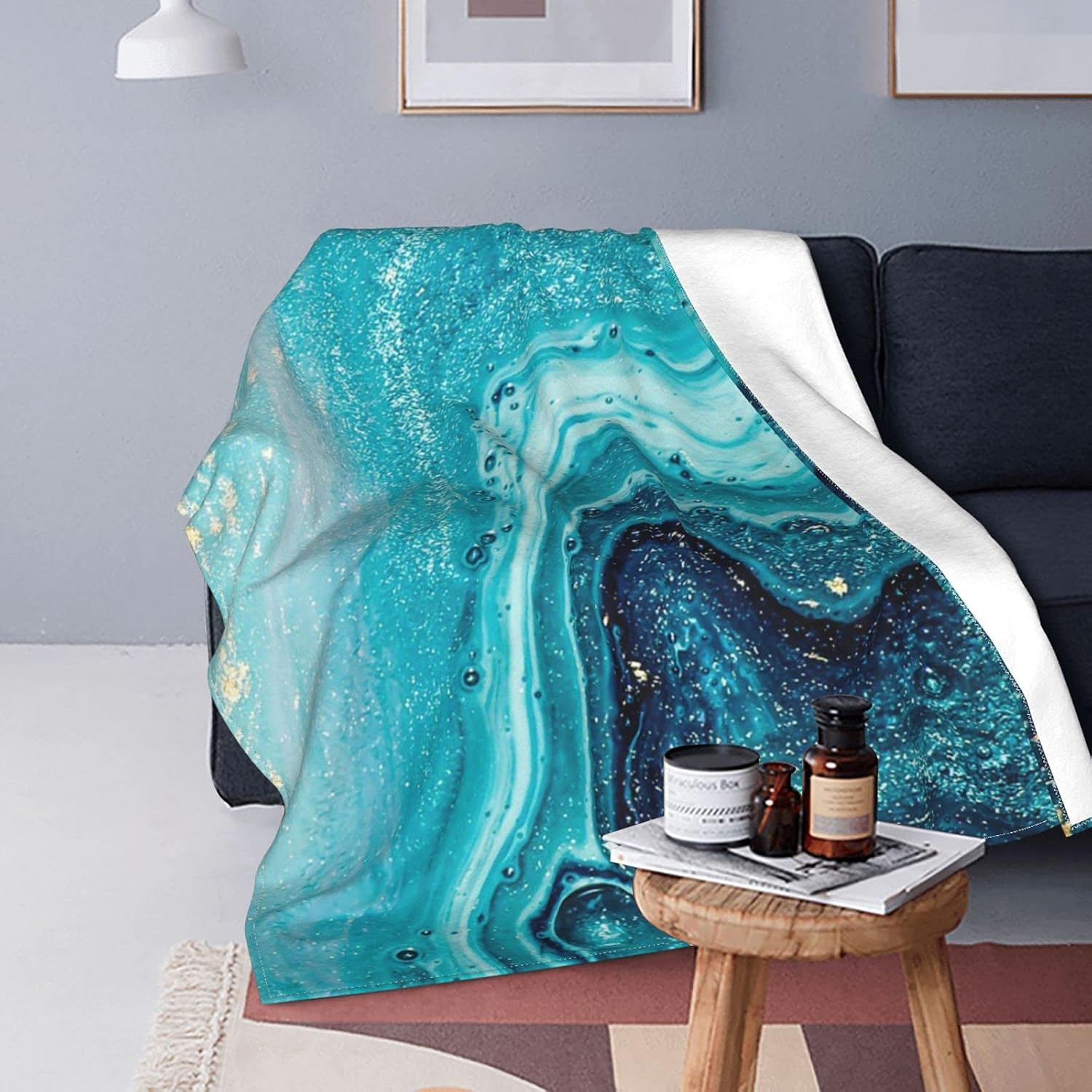 Amazon.co.jp 毛布 夏用 ブランケット おしゃれ quility blanket for summer セミダブル ひざ掛け