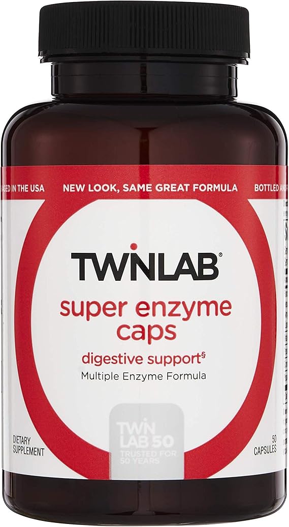 Twinlab Super Enzyme Caps Digestive Enzymes with Pancreatin