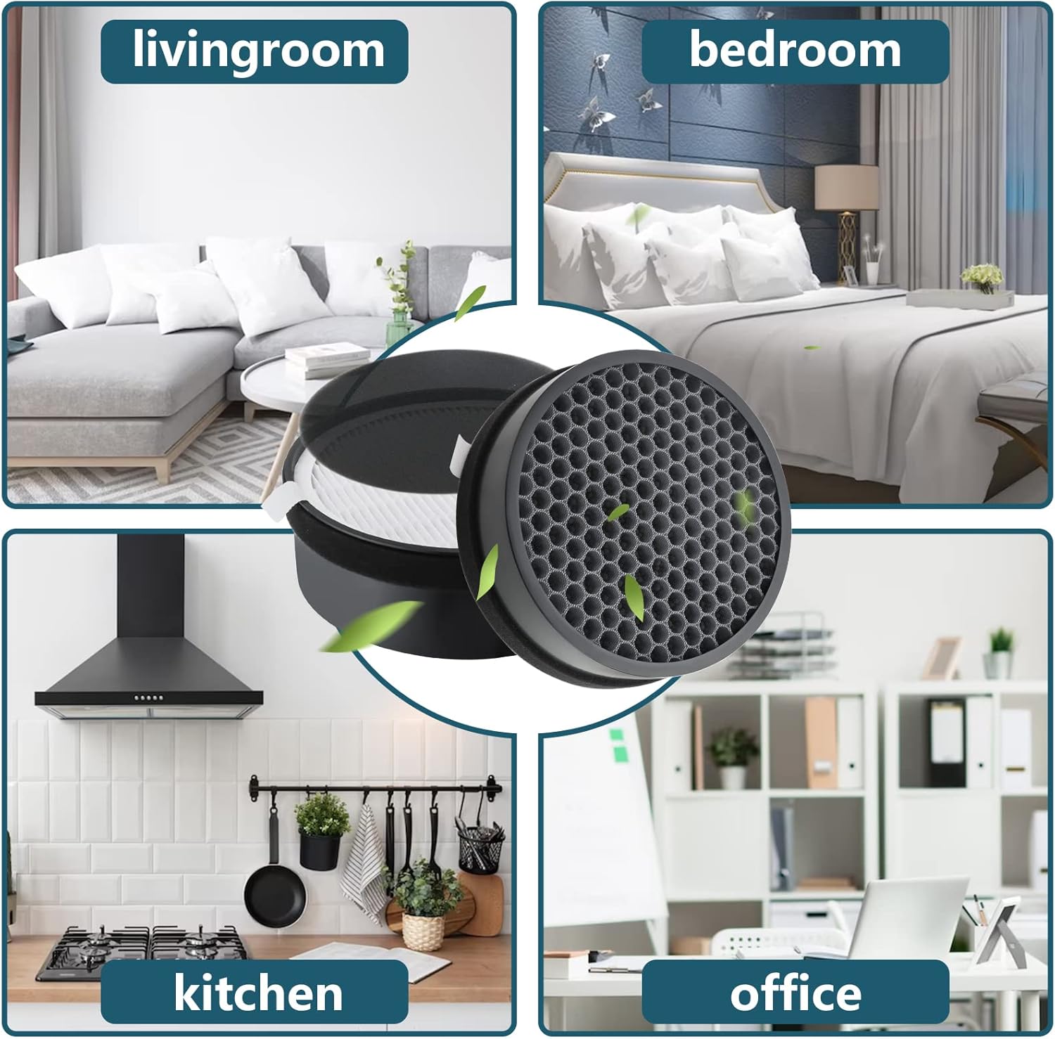 Improvedhand LV-H132 Filter Replacement for LEVOIT LV-H132 Air Puri-fier, 3-in-1 Pre, H13 True HEPA and Activated Carbon Filtration System, Replace LV-H132-RF - 4 Pack,By Improvedhand - Image 6