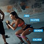 PATIKIL Bandes de résistance, 6.8 Ft 5-15 LBS Bandes d'aide à tirer, bandes d'entraînement pour l'entraînement musculaire à étirement corporel, jaune