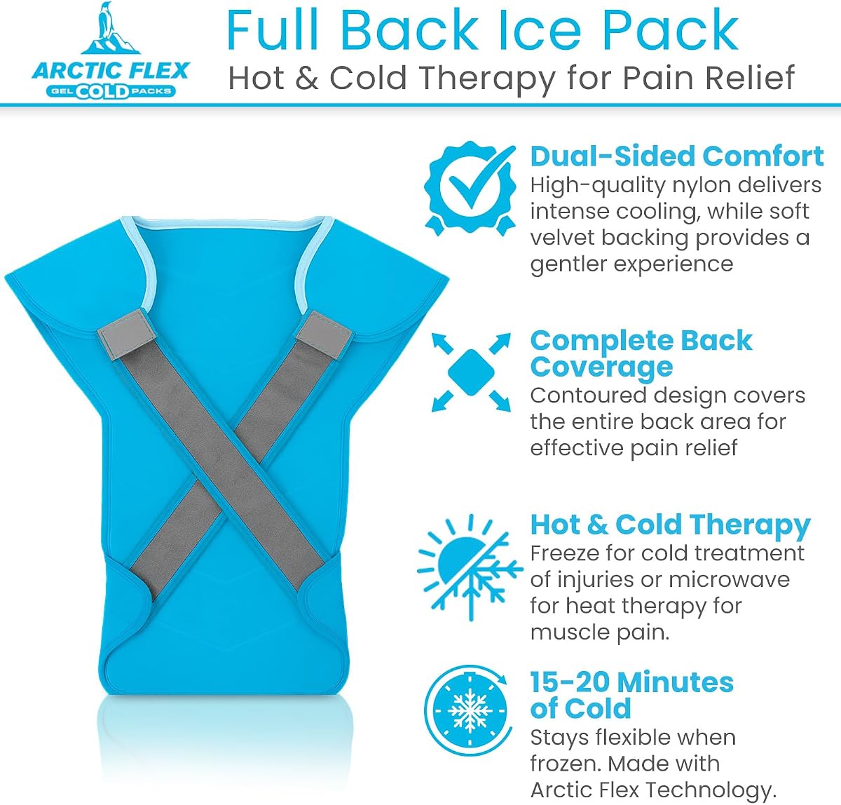 KingPavonini Extra Large Ice Pack for Back Pain Relief view 2