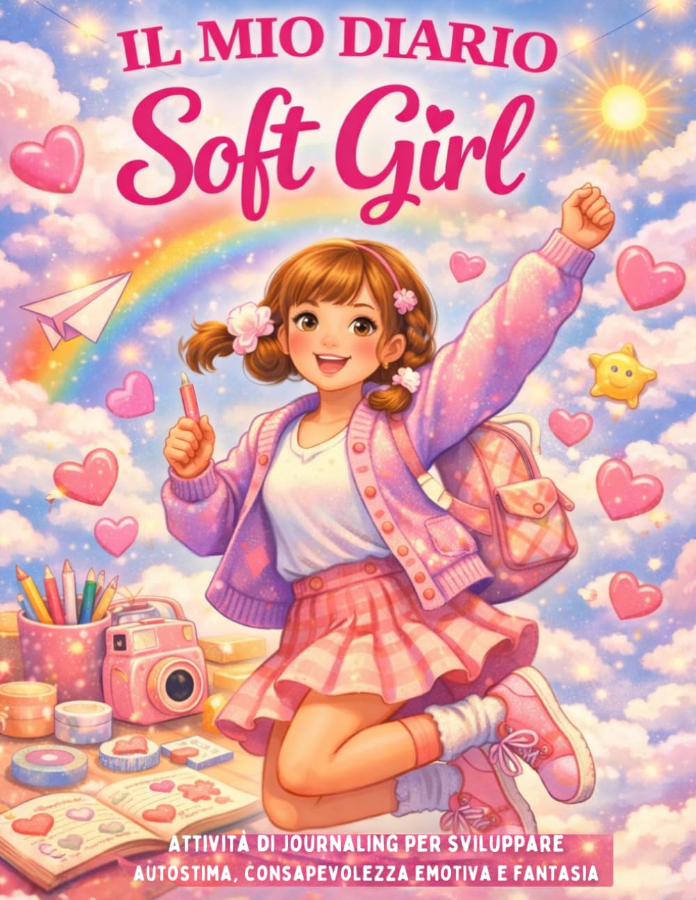 Il mio diario soft girl: Attività di journaling per sviluppare autostima, consapevolezza emotiva e fantasia
