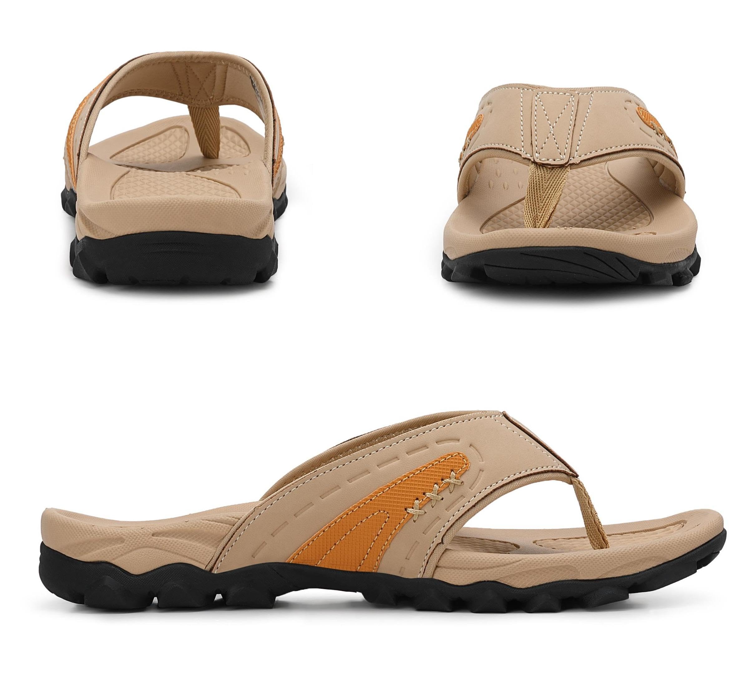 ARRIGO BELLO Tongs Homme Sandales de Sports Été Antidérapante Flip Flops Piscine Chaussures de Support pour l'extérieur, Randonnée Taille 41-46