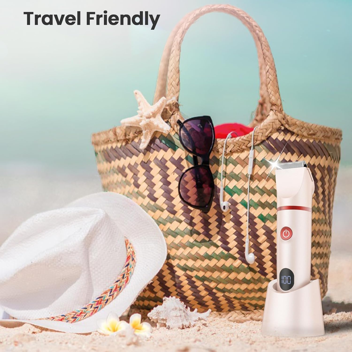 Bikini Trimmer Electric Razors for Women - 3 in 1 Electric Shaver for Women, Waterproof Pubic Hair Trimmers and Facial Hair Remover, Rechargeable Women's Grooming Kit - Image 7