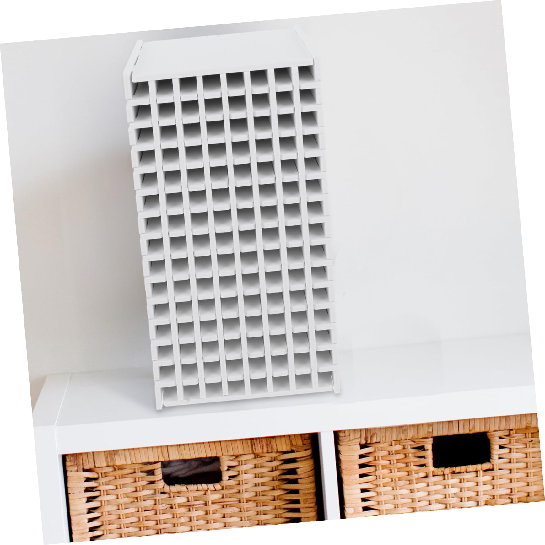 Portapenne a Scomparti Bianco in Legno, Organizer Scrivania Multifunzione | Decorazioni Scuola, Organizer Ufficio Scrivania, Organizer Tavolo per Pennarelli e Piccoli Oggetti