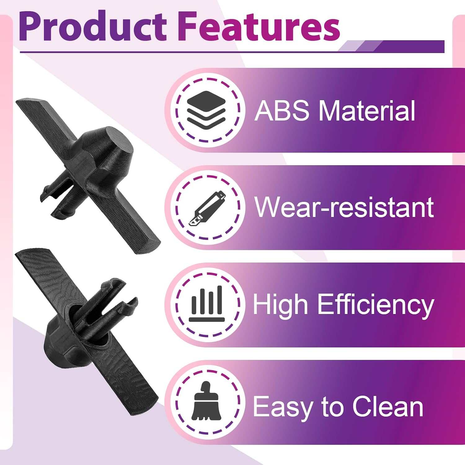 4 Pcs Replacement Agitator Compatible with Echo RB-60 Broadcast Spreader | Upgraded ABS Material for Smooth Seed & Fertilizer Flow, Anti-Clogging Design, Rust Resistant