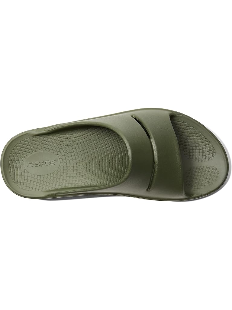 Green OOFOS OOahh Slide