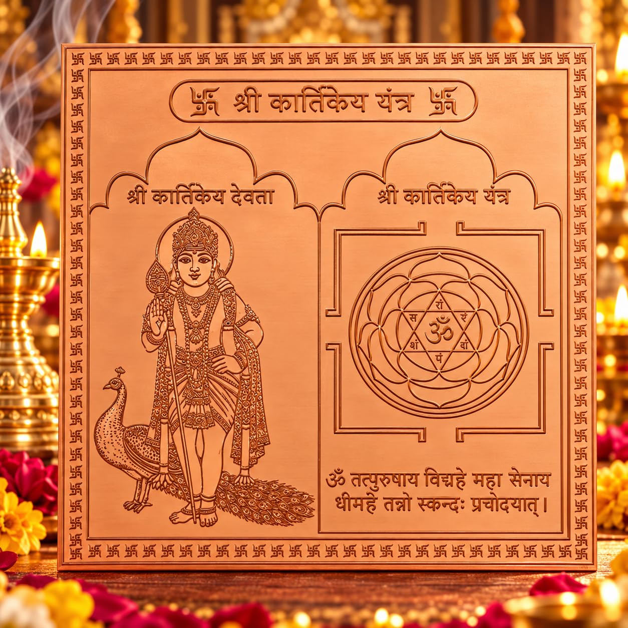 Copper Shiv Yantra - Spiritual Protection & Peace -9