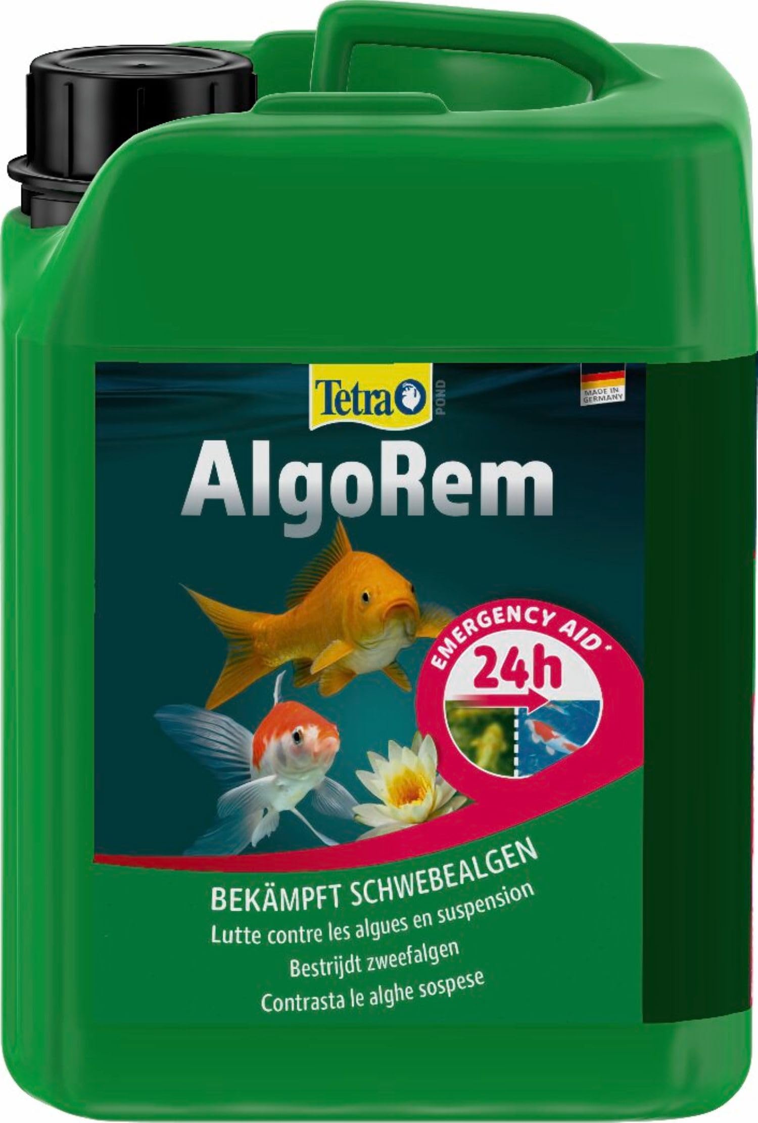 Tetra Pond AlgoRem 3 L, Agisce Rapidamente e in Modo Mirato Contro Il Fenomeno dell’Acqua Verde (Alghe Sospese)