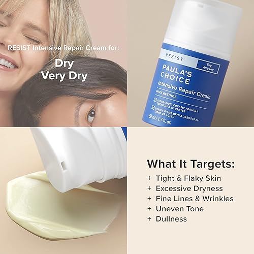 Miniatura 4 de Paula's Choice RESIST - Hidratante facial intensivo de reparación con retinol, ácido hialurónico y jojoba, crema facial antienvejecimiento para piel