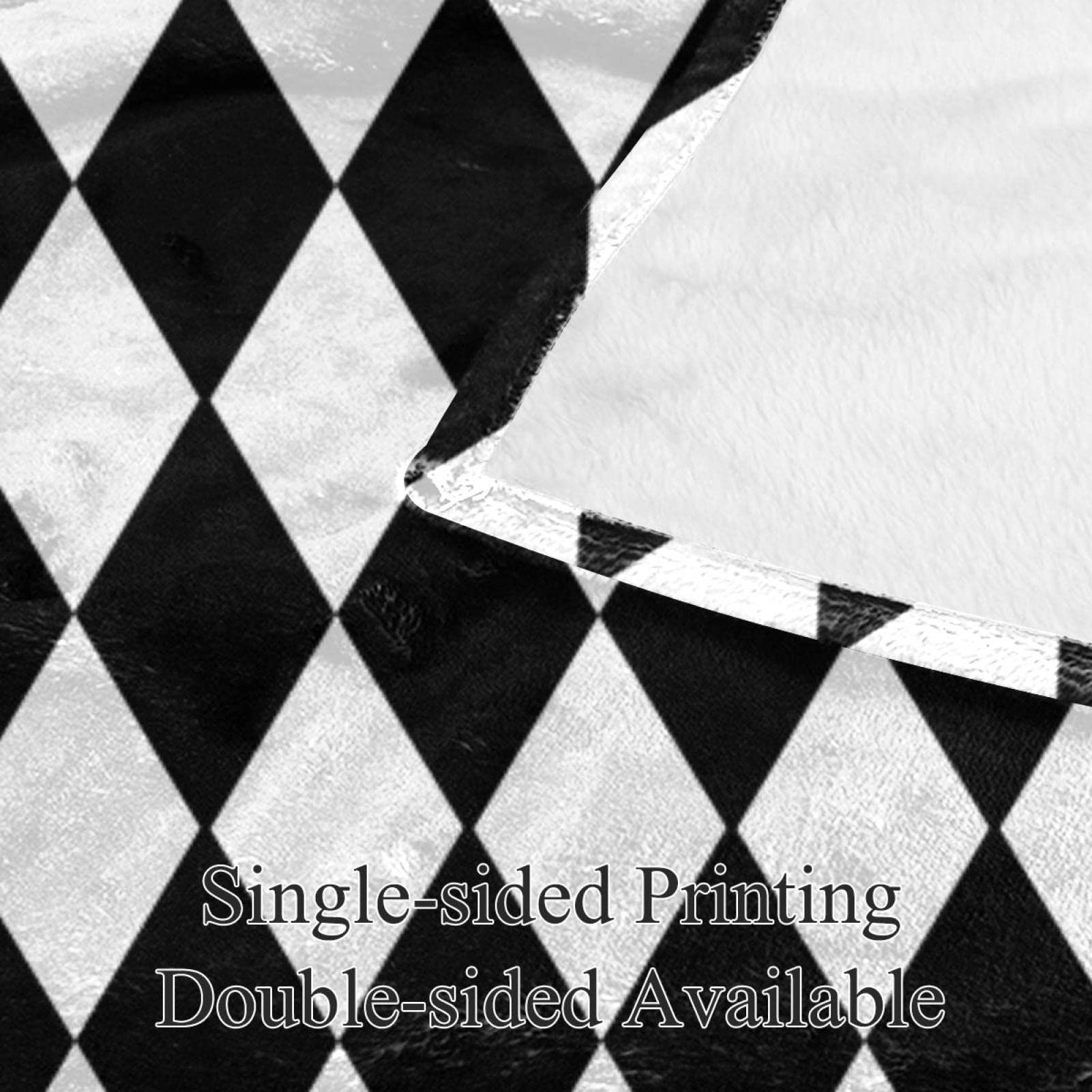 Coperta in pile con motivo tribale bianco e nero (10) per divano, divano o letto, accoglienti coperte morbide