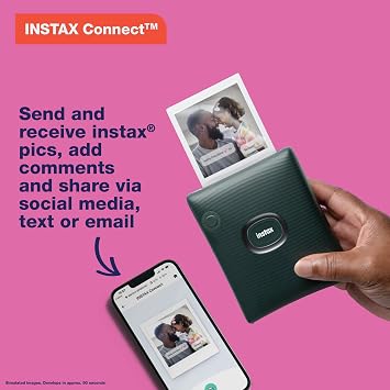 Fujifilm Instax Square Link Smartphone Printer- Ash White