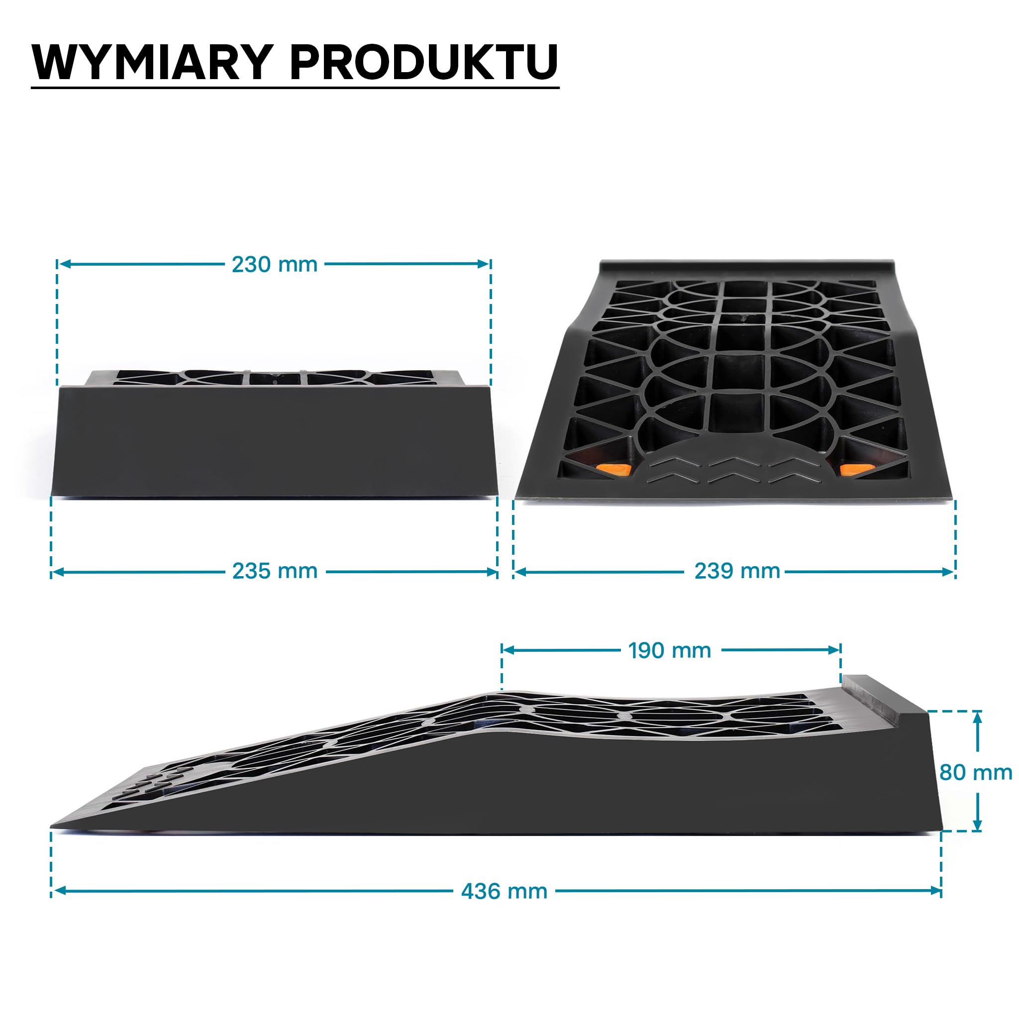 Wiltec Rampy najazdowe wytrzymałość do 3t 2 sztuki