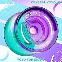 Vista 2 de MAGICYOYO K2 Cristal Yoyo Sensible para Niños Principiantes con Extra Rodamiento Yo Yo No Sensible, Yoyo Profesional de Plástico para Adultos+12