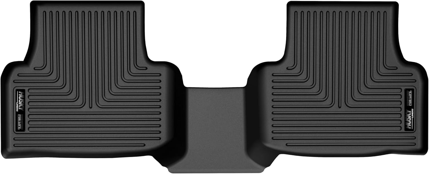 Husky Liners X-act Contour Floor Mats | Fits 2022-2025 Volkswagen Taos | 2nd Row, 1-pc Black - 50731