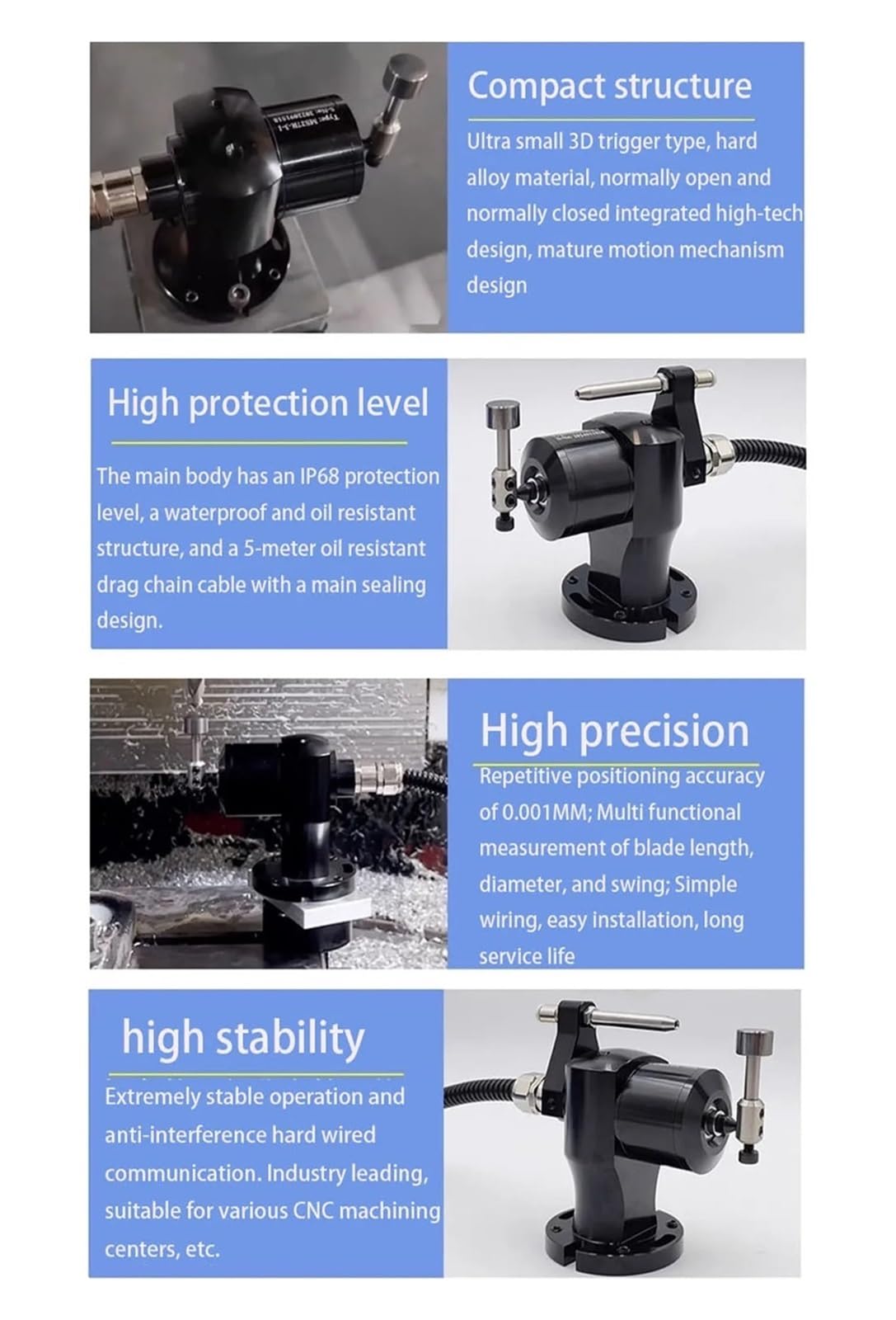 Wielokierunkowy ustawiacz narzędzi do wykrywania uszkodzonych TS27R CNC Machining Center Tool Setter dla urządzeń CNC