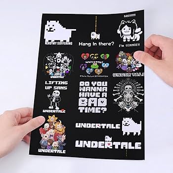 【未開封・3枚セット】UNDERTALE ちていのなかま ステッカー（セット1） 公式グッズ・新品】UNDERTALE ちていのなかま ステッカー