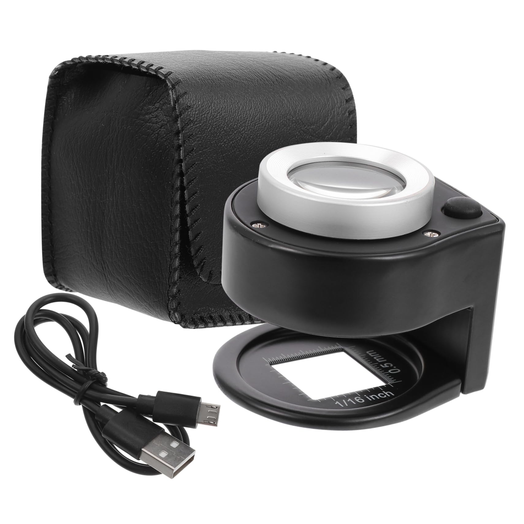 Loupe de bureau avec lumière LED loupe portable stable