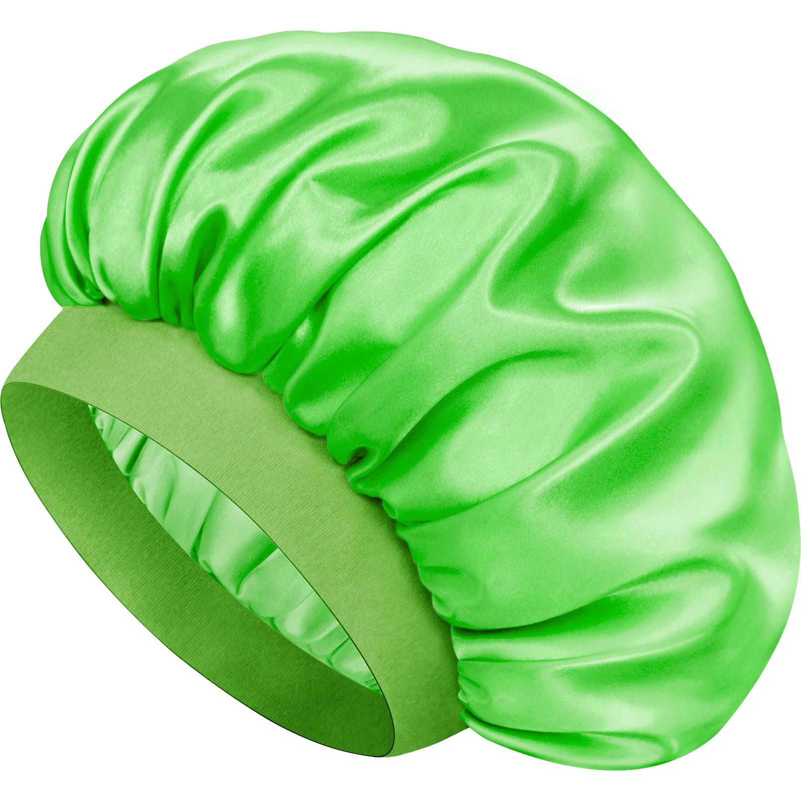 Satin Silk Bonnet for Hair, Double Layer Sleep Cap for Men &amp; Women