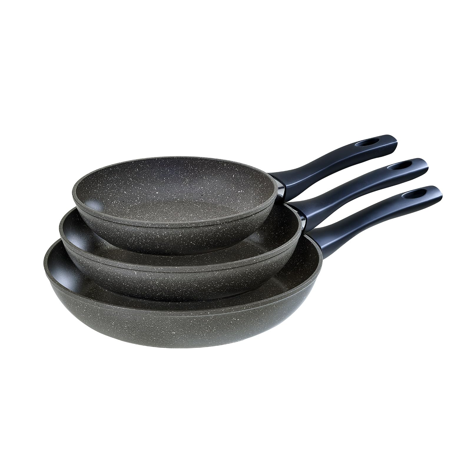 Barazzoni Lot de 2 poêles Granitica Extra Induction, diaètre 20/24 c