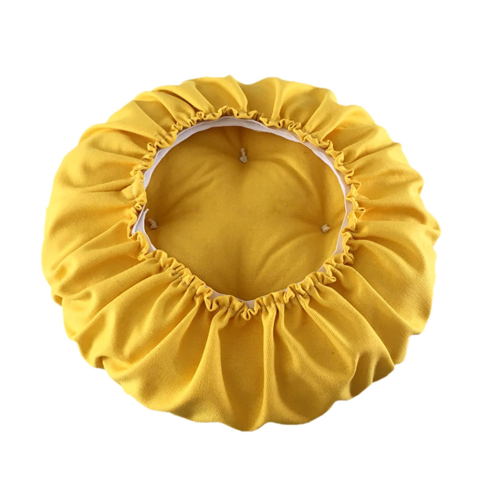 SVFOEBJM Bistro Chair Cushions Round Stool Cushion Barstool Seat Cushion Dining Chairs Round Cushion Pad 35/40/45/50cm(Yellow,45cm)