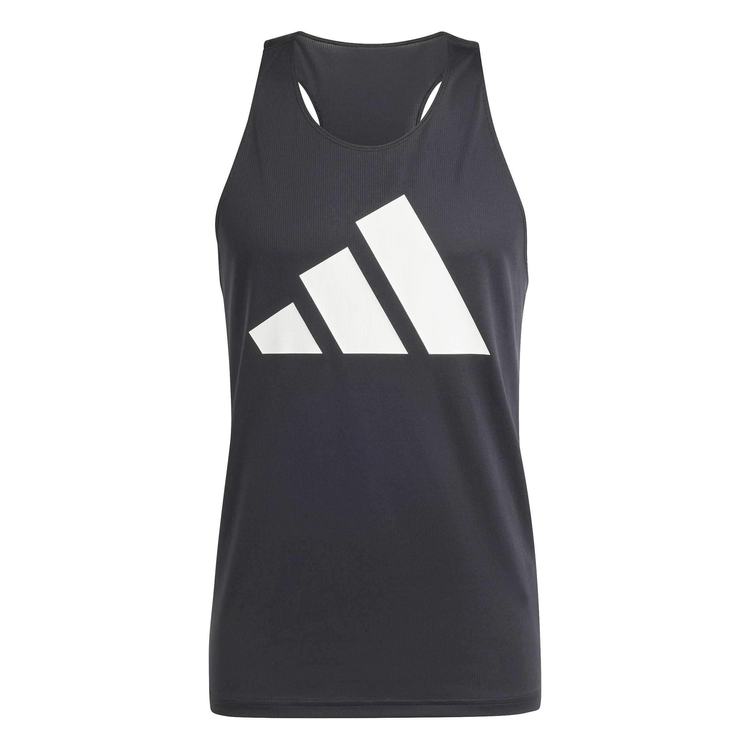 adidas Men's Run It Tank Top, Black, L