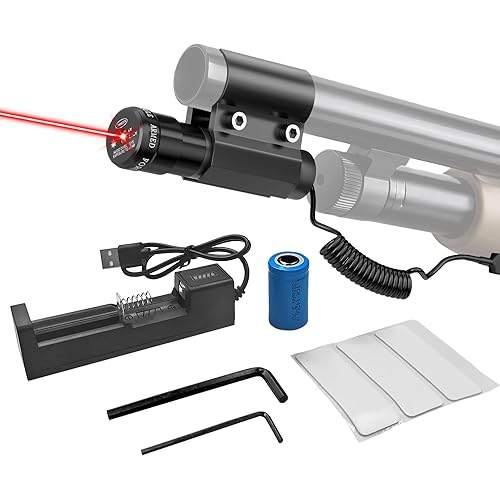 Rechargeable Laser Sight Fit for Slat Gun 4.0, 3.5, 3.0, 2.5, 2.0, Beam Scope for Rifle with Charger, Airsoft BB Pump Rifle Add-On Accessories