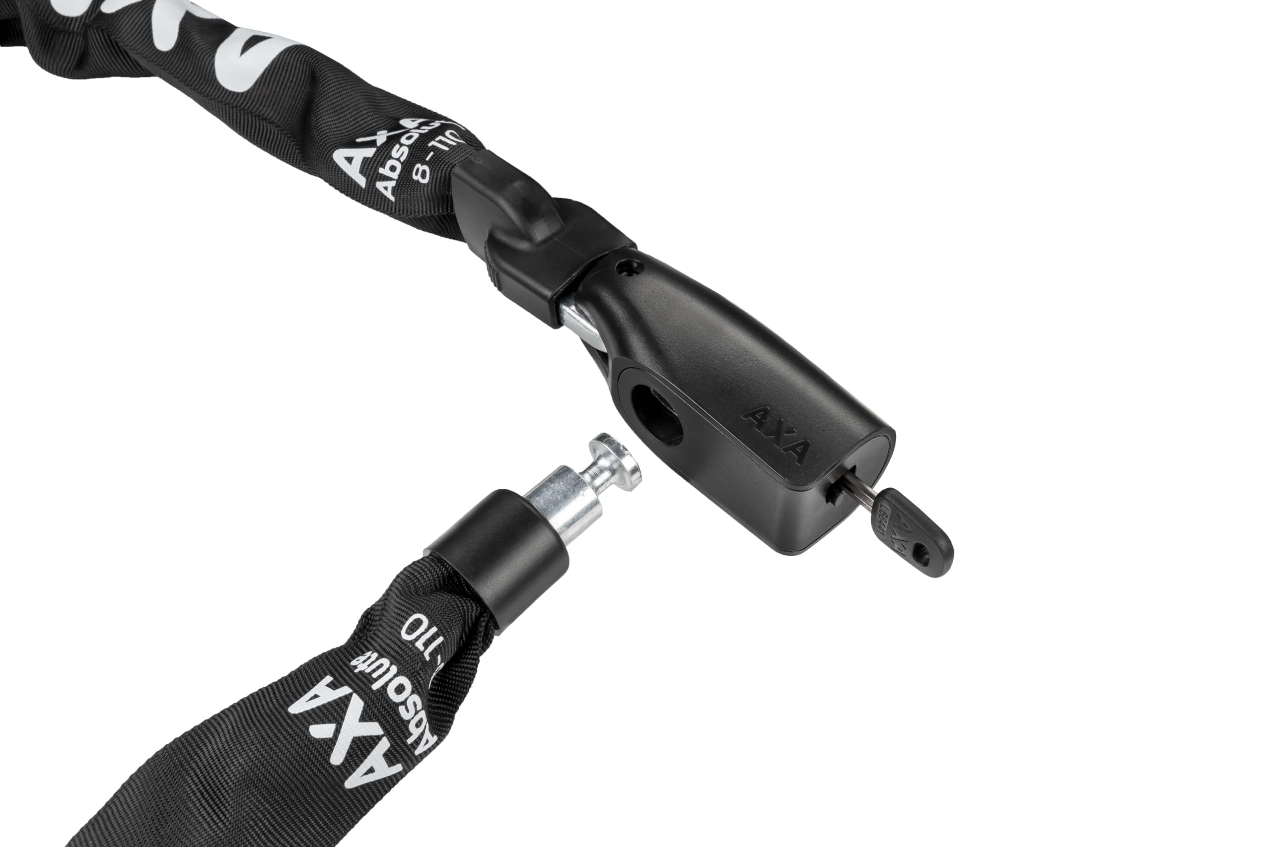 AXA 59081195KS Absolute 8-110 - Lucchetto a catena, 110 cm, colore: Nero