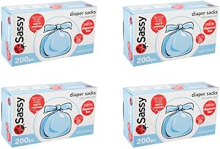 Sassy Disposable Scented Diaper Sacks - 800 ct - 4 packs of 200