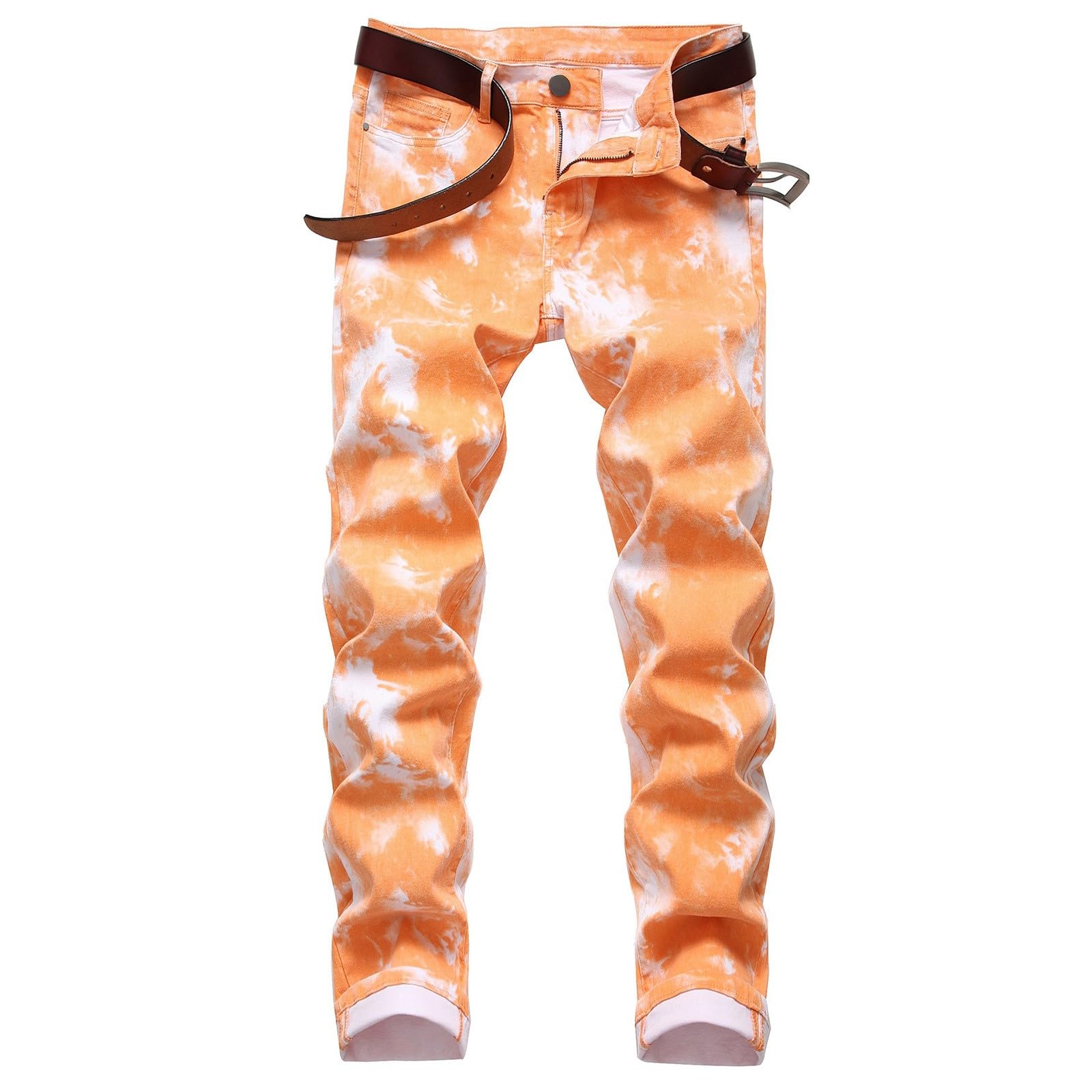 Jeans Da Uomo Strappati, Pantaloni Jeans Uomo Elasticizzati Pantaloni In Denim Stretch Pantaloni Casual Con Design a Spruzzo Di Inchiostro Jeans Da Lavoro Jeans Leggeri Casual Hip-Hop Per Uomo Ragazzo