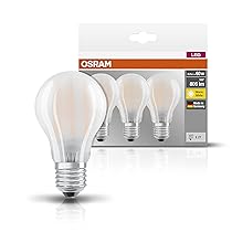 Osram BASE CLAS A Lampada LED E27, 7 W, Luce Calda, 3 Unità (Confezione da 1)