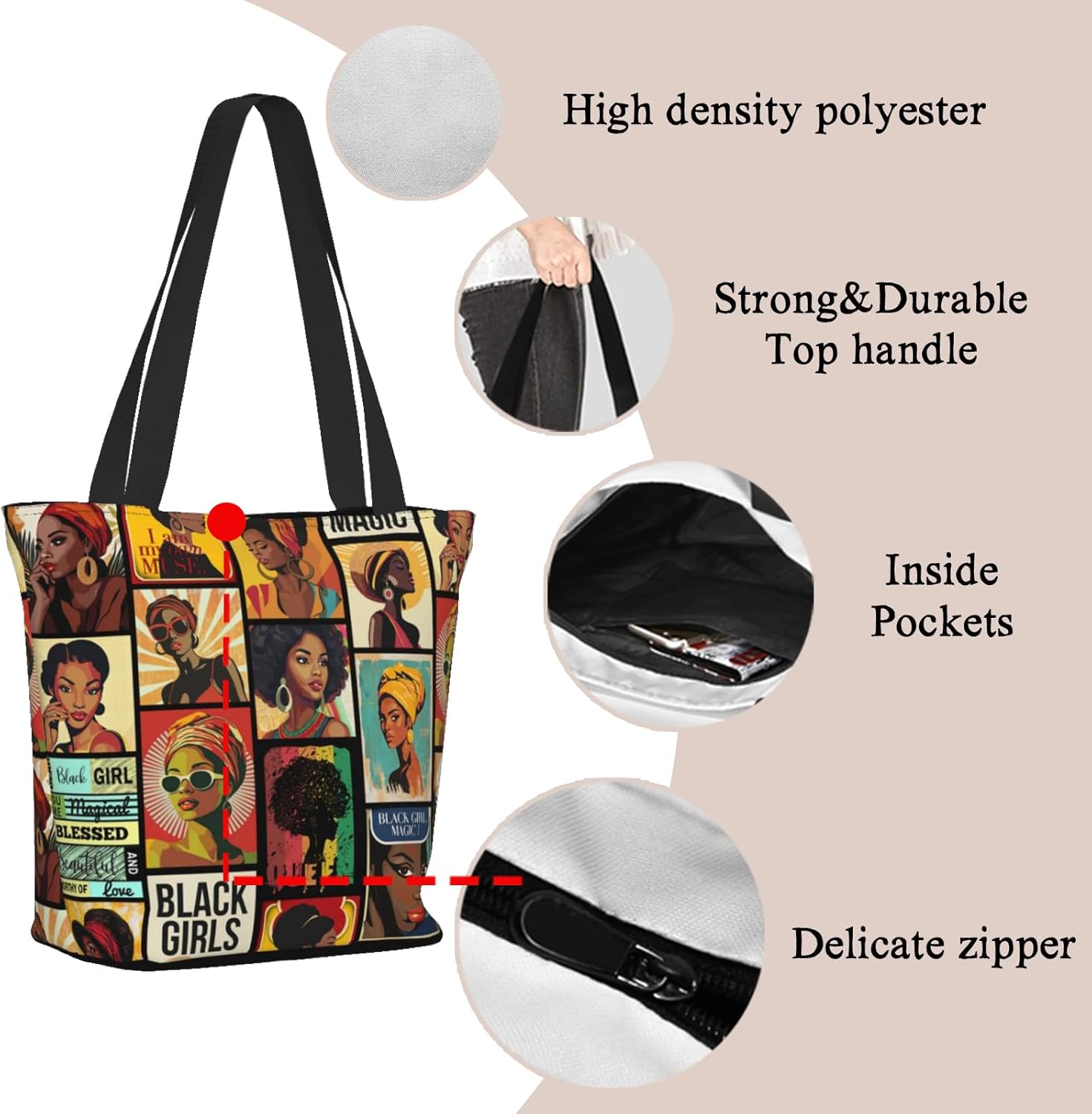 Tote Bag For Women Work Shoulder Bag Handbags Work Laptop Tote Bags For Gym Travel Shop Work Beach Gifts for Women - Image 6