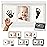 Bubzi Co Baby Handprint Kit & Footprint Photo Frame for Newborn Girls and Boys, Unique Baby Shower Gifts Set for Registry, Memorable Keepsake Decorations for Room Wall or Nursery Decor (White)