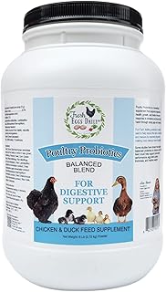 Fresh Eggs Daily Poultry Probiotics Feed Supplement – Natural Digestive & Immune Support for Chickens & Ducks – Enhances Egg Quality & Reduces Odor – 6 lb