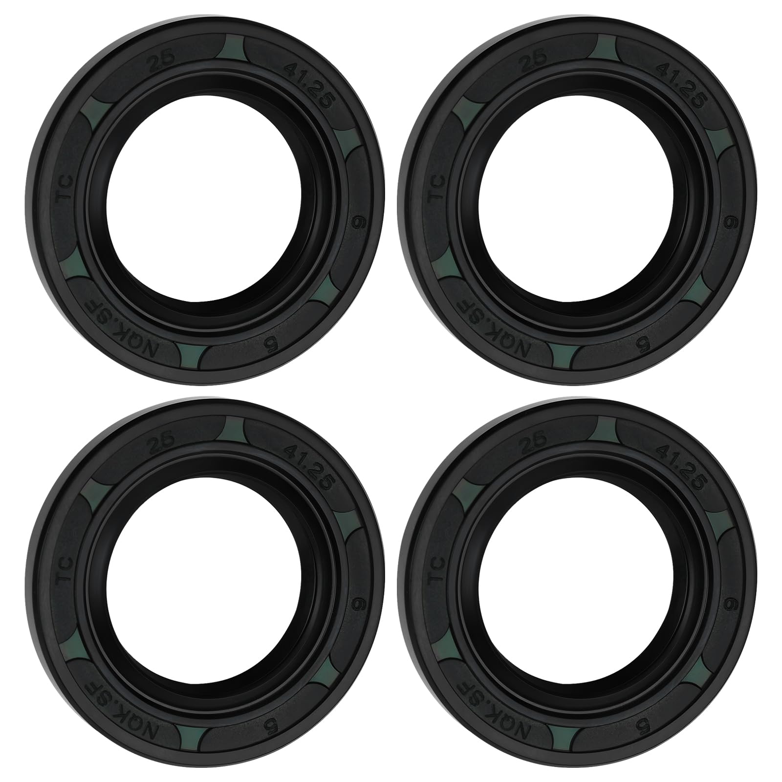 LT Easiyl 4Pcs Lawn Mower Crankshaft Oil Seal Crankseal 25x41.25x6mm Compatible with Honda GX160 GX200
