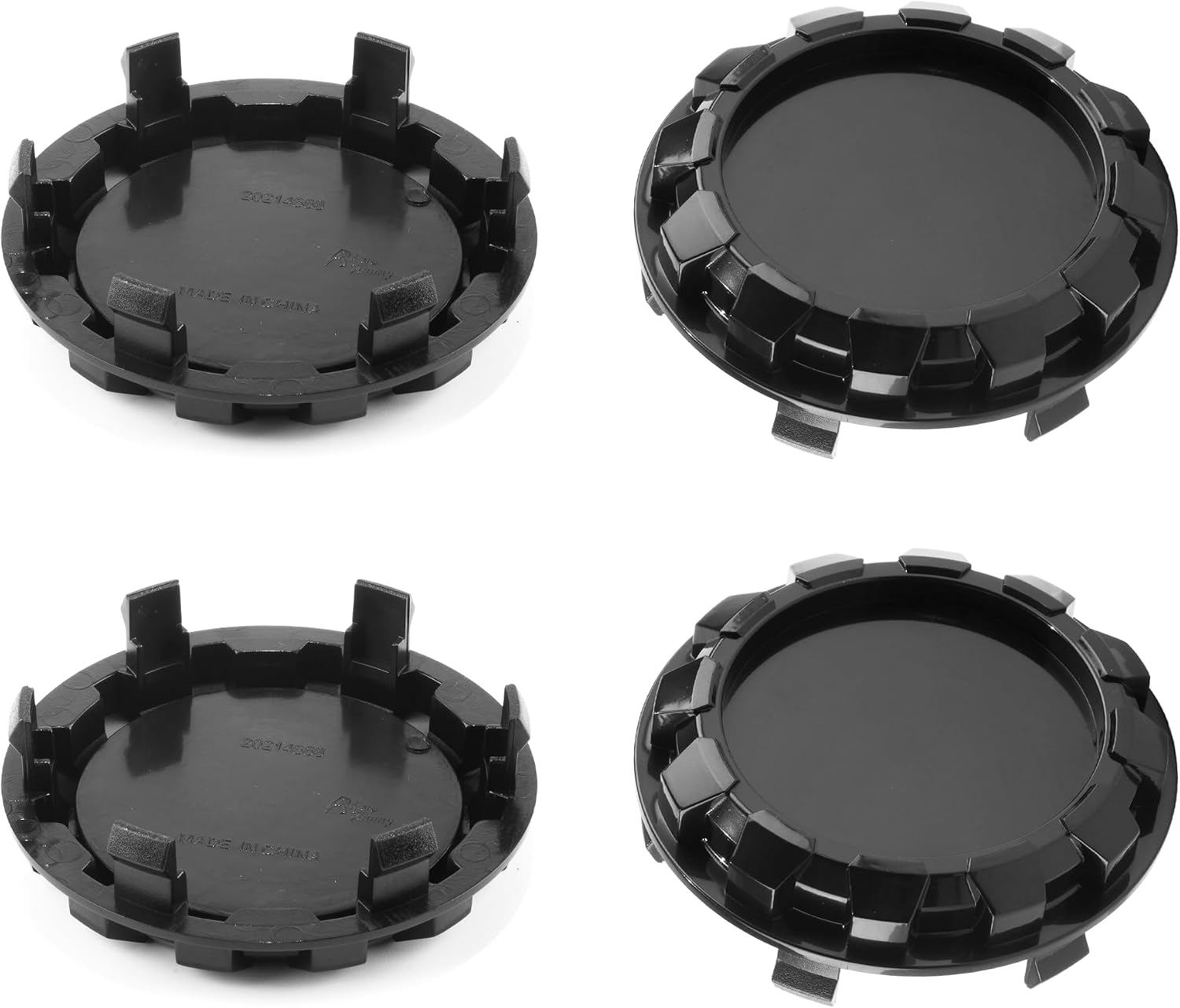 4Pcs 83mm(3.25in) Wheel Center Caps for GMC Chevy Cybertruck Wheel Rim Compatible with 07-13 Tahoe Silverado 05-13 Yukon Sierra Escalade Hub Caps, Inner 76mm(2.99in) Black