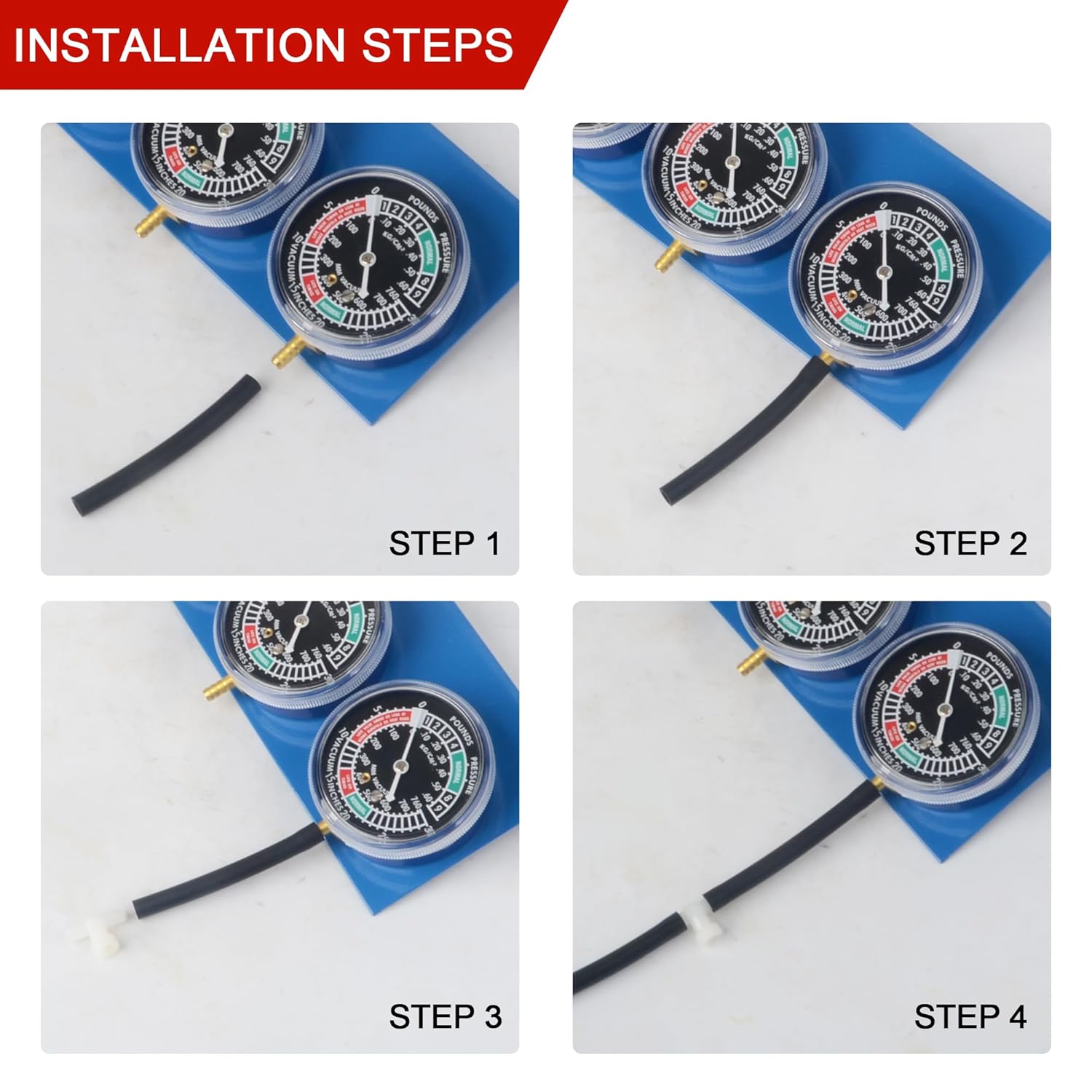 DAYUAN Motorcycle Vacuum Carburetor Synchronizer Synchronization Balancer Carb Sync Balancing Gauge Compatible with Honda Yamaha Kawasaki Suzuki GS KZ XS CB 550 650 750 BMW