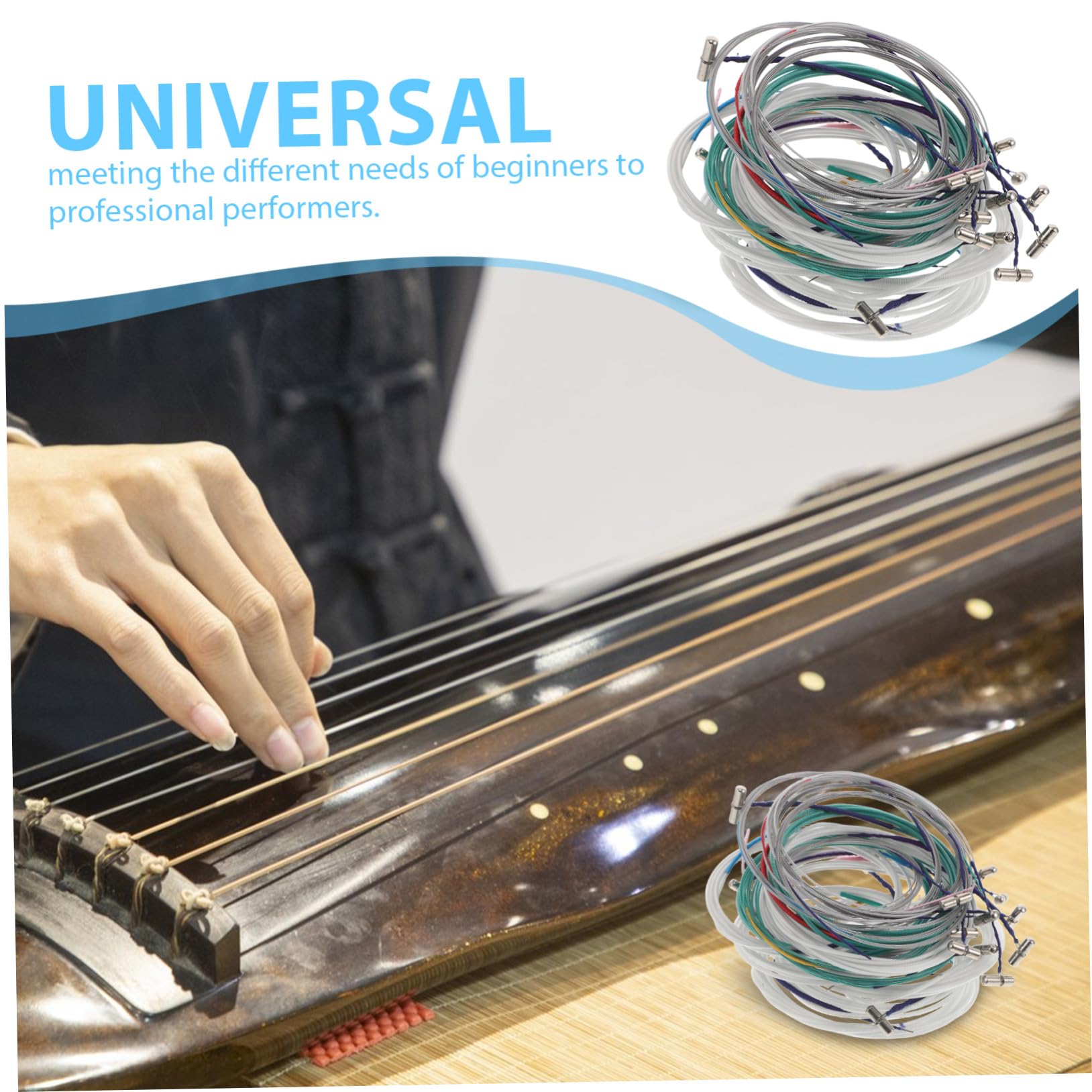 21 Stück Teiliges Guzheng Nylon Saiten Strapazierfähige Ersatzsaiten für Anfänger Zither Instrumente Flexibles Material für Langanhaltendes Üben und Einfache Montage