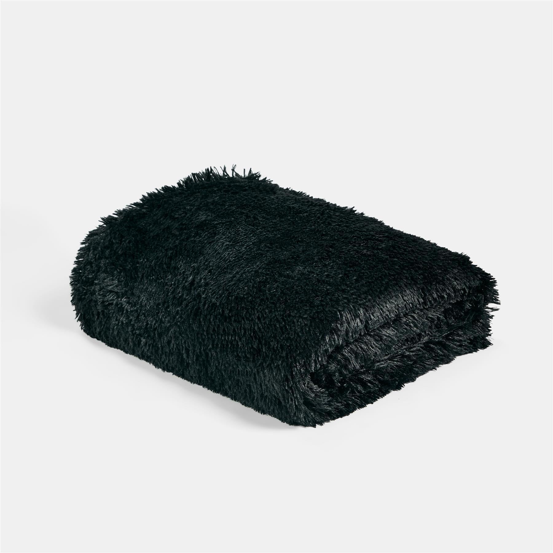 Ohs Ultra Soft Fluffy Fleece Throw Luxurious Bed Blanket