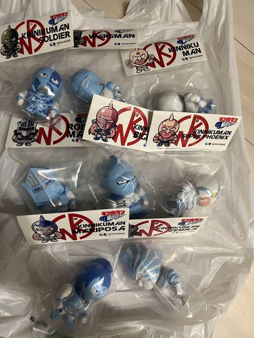 キン肉マンマッスルショット　北海道限定8体セット　スパイスシード Amazon.co.jp: スパイスシード マッスルショット8体セット 超