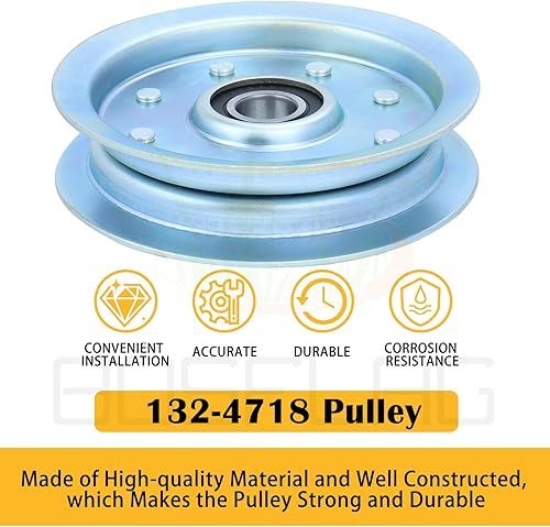 Vista 8 de 132-4718 La polea reemplaza Toro 132-4718 polea tensora plana, Exmark 1-603843, 116-3626, 132-7543, E603843 para Toro X4800, X4850, X5450, X4850