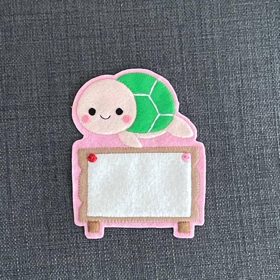 カメと看板　フェルト名札　ワッペン Amazon.co.jp: カメと看板 フェルト名札 ワッペン : 文房具