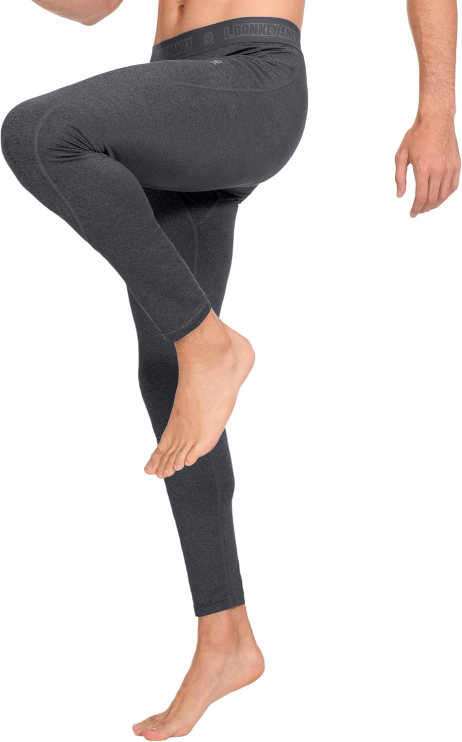 Little Donkey Andy Men's Thermal Underwear Set Performance Base Layer Wicking Active Long Johns Top & Bottom with Fly - Image 3