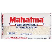 Mahatma 3 Pounds Long-Grain White Rice, Gluten-Free and Non-GMO White Rice Bag