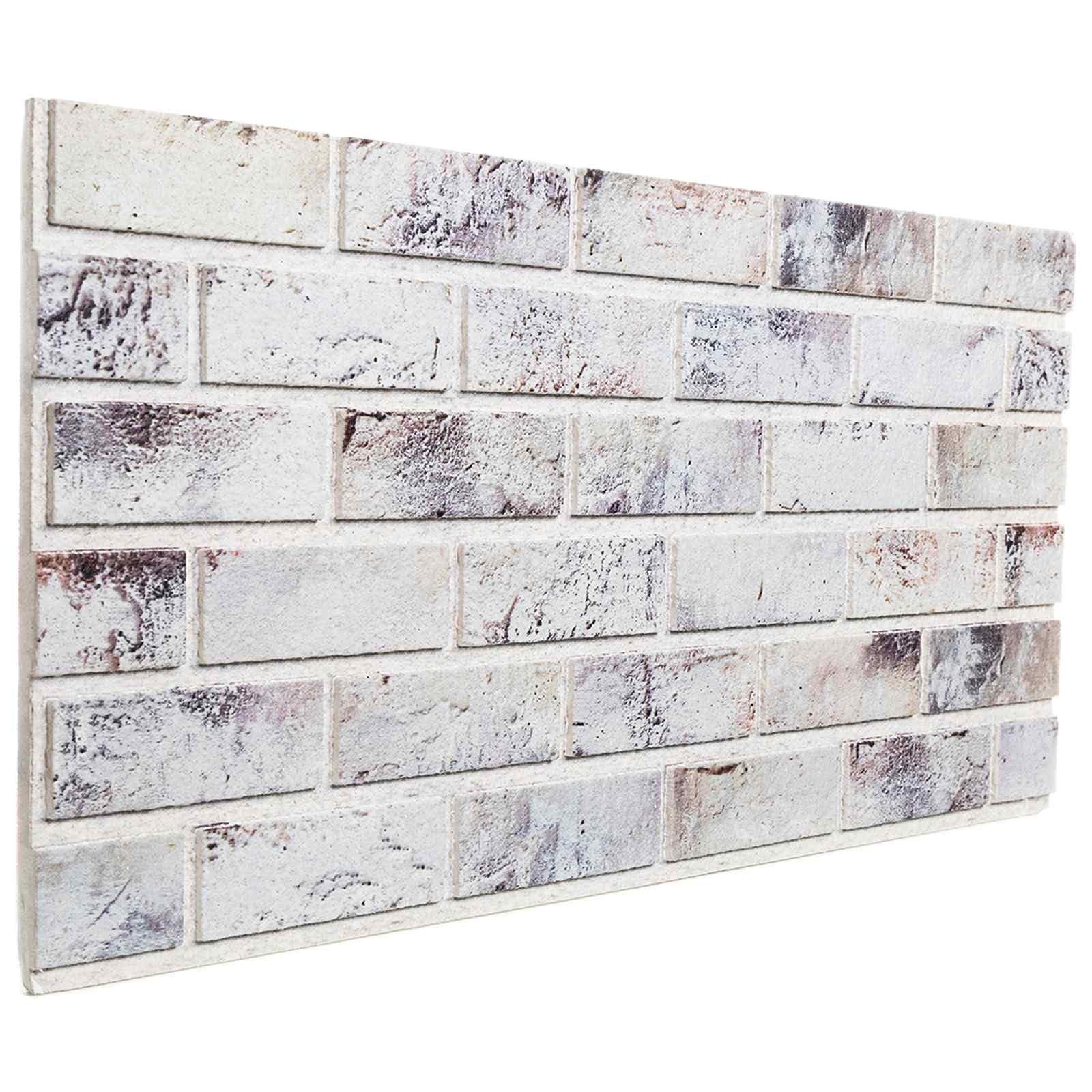 Juego de 10 paneles de pared, 100 x 50 cm, espuma EPS gris claro y negro