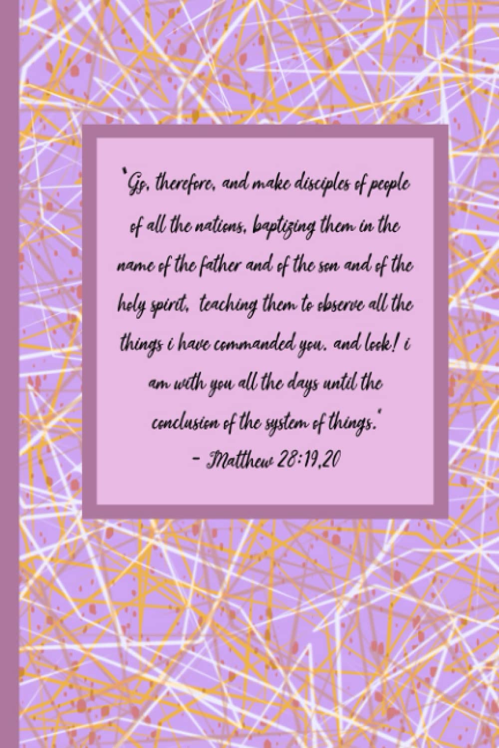 Matthew 28:19, 20 Notebook