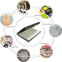 Vista 14 de Lineco Folio Storage Box, Clamshell Design with Metal Edge. 18.5x24.5x1.75 Inches, Archival Boxboard, Preserve Photos, Cards, Magazines, Documents