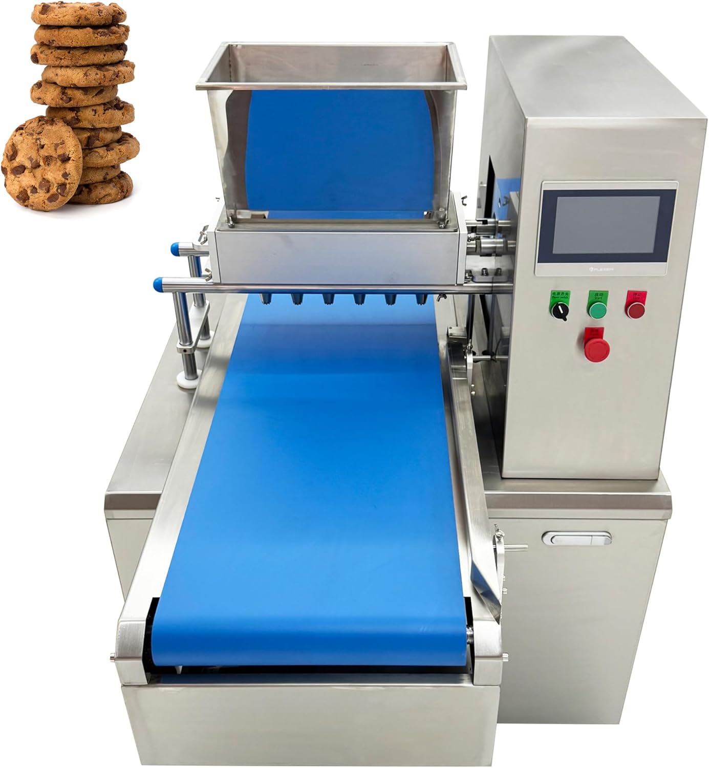 Automatic Cookie Making Machine Commercial Cookie Depositor Machine Automatic Single Cylinder Batter Dispenser Electric Muffins Dispenser Maker for Precise Batter Dispensing, AC208-240V