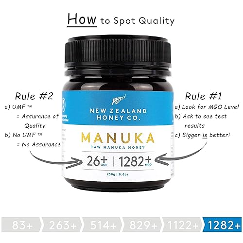 Miniatura 3 de Paquete de miel de manuka cruda - New Zealand Honey Co. UMF 24+ / UMF 26+, certificado UMF / 8.8oz